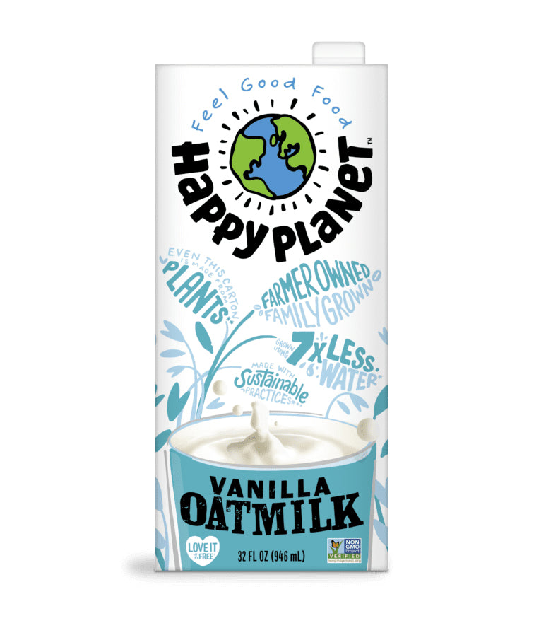 HAPPY PLANET: Vanilla Oatmilk, 32 oz