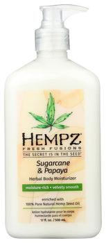 HEMPZ: Fresh Fusions Sugarcane & Papaya Herbal Body Moisturizer, 17 oz