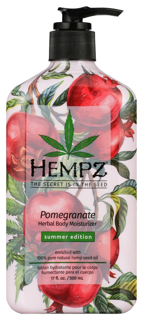 HEMPZ: Pomegranate Herbal Body Moisturizer Limited Edition, 17 oz