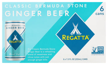 REGATTA: Classic Bermuda Stone Ginger Beer 6 Pack, 45 fo