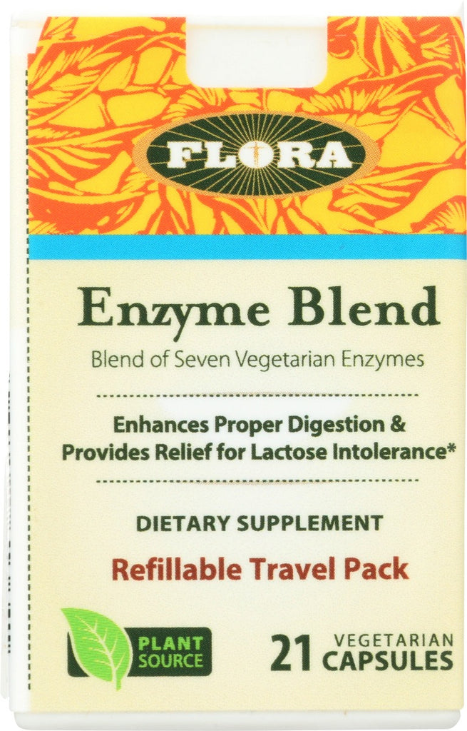 FLORA HEALTH: Enzyme Blend Trvl, 21 cp