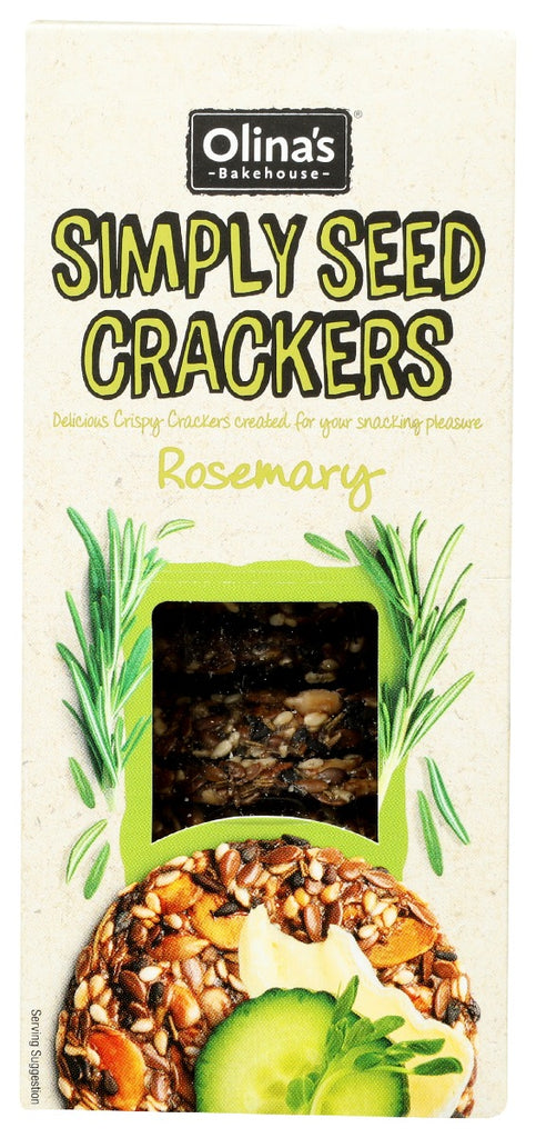 OLINAS BAKEHOUSE: Rosemary Simply Seed Crackers, 2.8 oz