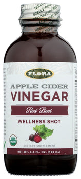 FLORA HEALTH: Red Beet Apple Cider Vinegar, 3.3 fo