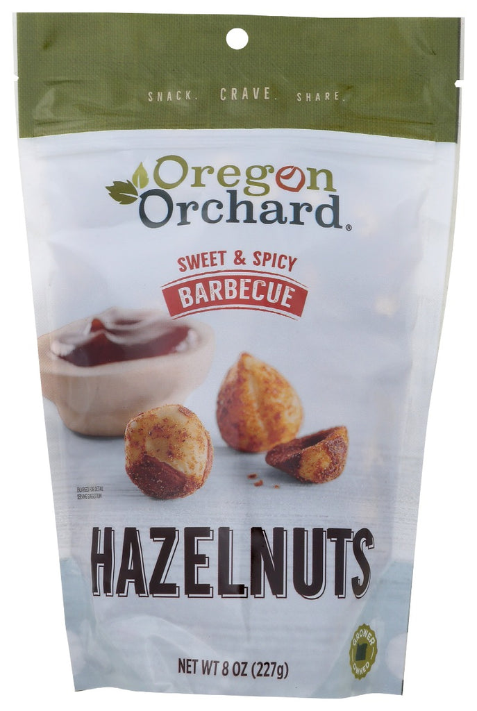 OREGON ORCHARD: Sweet And Spicy Barbecue Hazelnuts, 8 oz