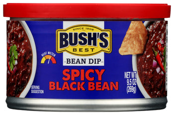 BUSHS BEST: Spicy Black Bean Dip, 9.5 oz