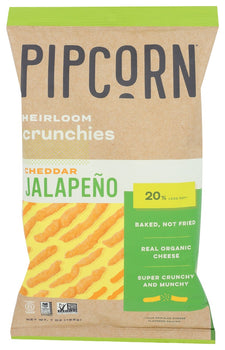 PIPCORN: Crunchies Chdr Jalapeno, 7 oz