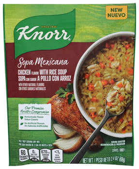 KNORR: Sopa Mexicana Chicken Flavor With Rice Soup, 2.4 oz