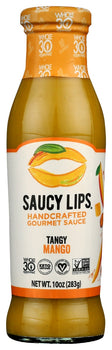 SAUCY LIPS: Tangy Mango Handcrafted Gourmet Sauce, 10 oz