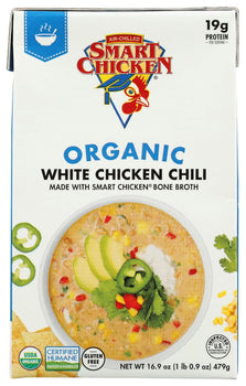 SMART CHICKEN: Organic White Chicken Chili Soup, 16.9 oz