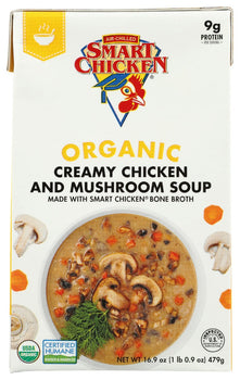 SMART CHICKEN: Organic Creamy Chicken And Mushroom Soup, 16.9 oz