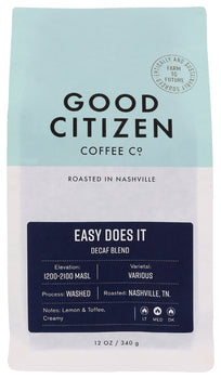 GOOD CITIZEN: Easy Does It Decaf Coffee , 12 oz