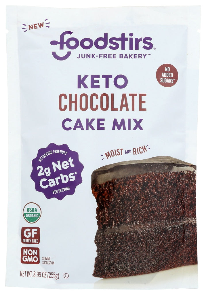 FOODSTIRS: Organic Keto Chocolate Cake Mix, 8.99 oz