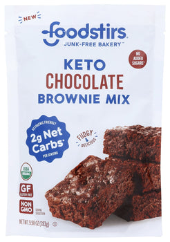 FOODSTIRS: Organic Keto Chocolate Brownie Mix, 9.98 oz