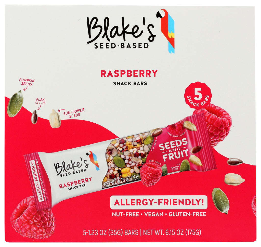 BLAKES SEED BASED: Raspberry Snack Bars 5Ct, 6.15 oz