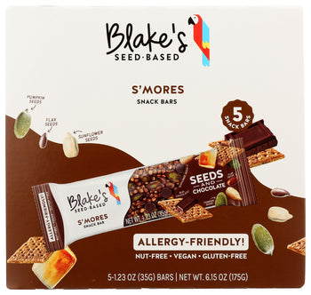 BLAKES SEED BASED: Smores Snack Bars 5Ct, 6.15 oz