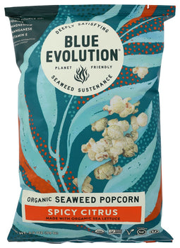 BLUE EVOLUTION: Organic Seaweed Popcorn Spicy Citrus, 3.5 oz