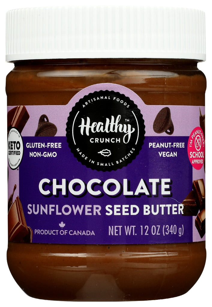 HEALTHY CRUNCH: Chocolate Sunflower Seed Butter, 12 oz