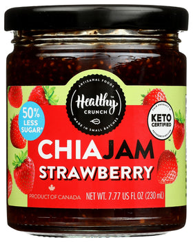 HEALTHY CRUNCH: Keto Strawberry Chia Jam, 7.77 oz