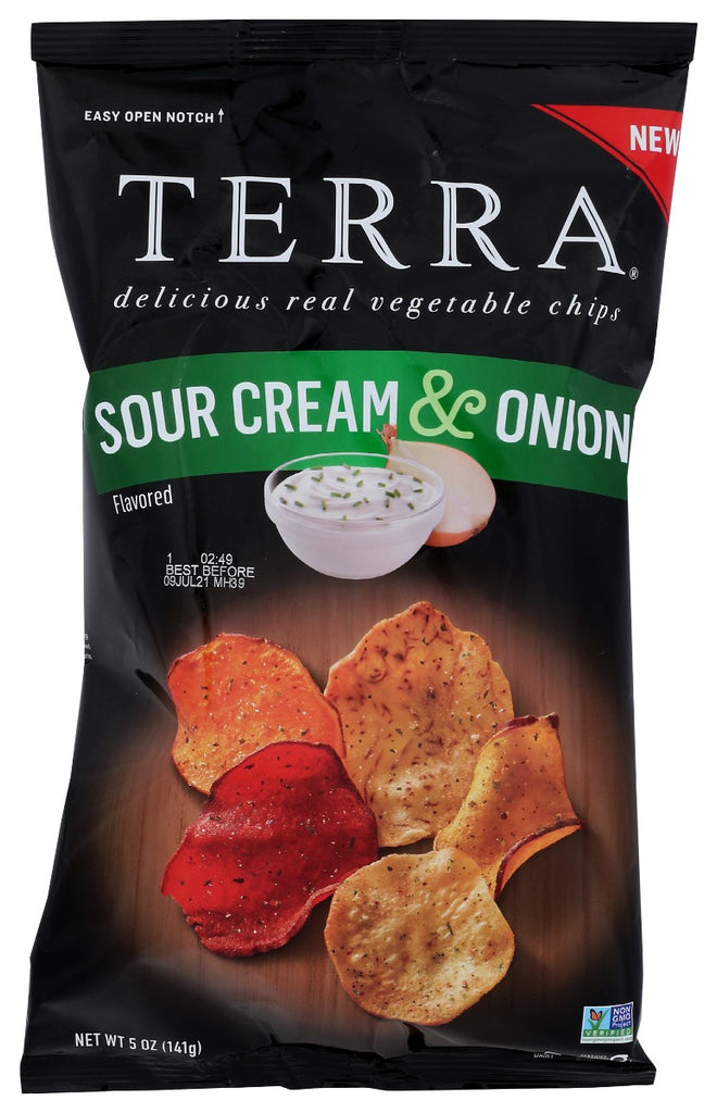 TERRA CHIPS: Sour Cream And Onion Chips, 5 oz