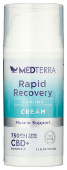 MEDTERRA: Rapid Recovery CBD Cooling Cream 750 Mg, 3.4 oz