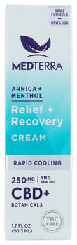 MEDTERRA: Rapid Cooling Relief Recovery CBD Cream 250 Mg, 1.7 oz