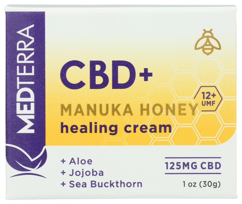 MEDTERRA: Manuka Honey CBD Healing Cream, 1 oz