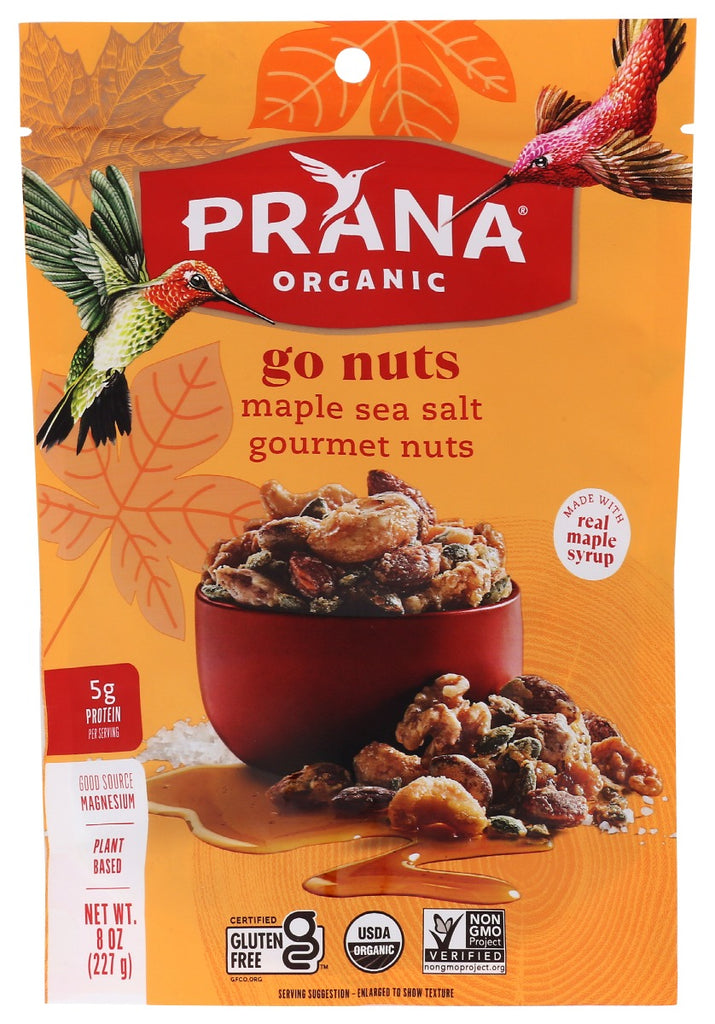 PRANA: Go Nuts Maple Sea Salt Nuts, 8 oz