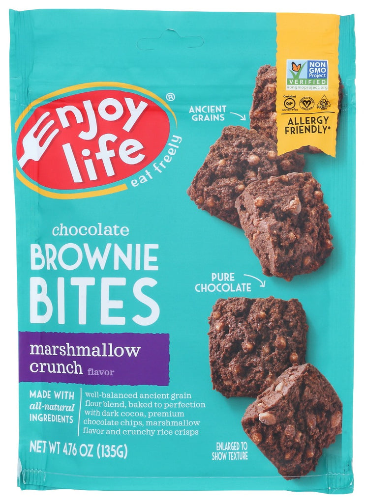 ENJOY LIFE: Chocolate Brownie Bites Marshmallow Crunch, 4.76 oz