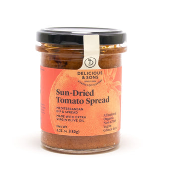 DELICIOUS & SONS: Sun Dried Tomato Spread, 6.35 oz