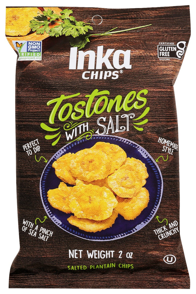 INKA: Tostones With Salt Plantain Chips, 2 oz