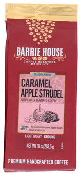 BARRIE HOUSE: Caramel Apple Strudel Light Roast Ground Coffee, 10 oz