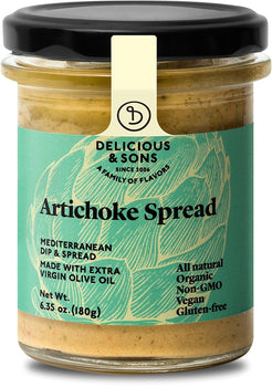 DELICIOUS & SONS: Artichoke Spread, 6.35 oz