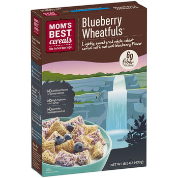 MOMS BEST: Blueberry Wheatfuls Cereal, 15.5 oz