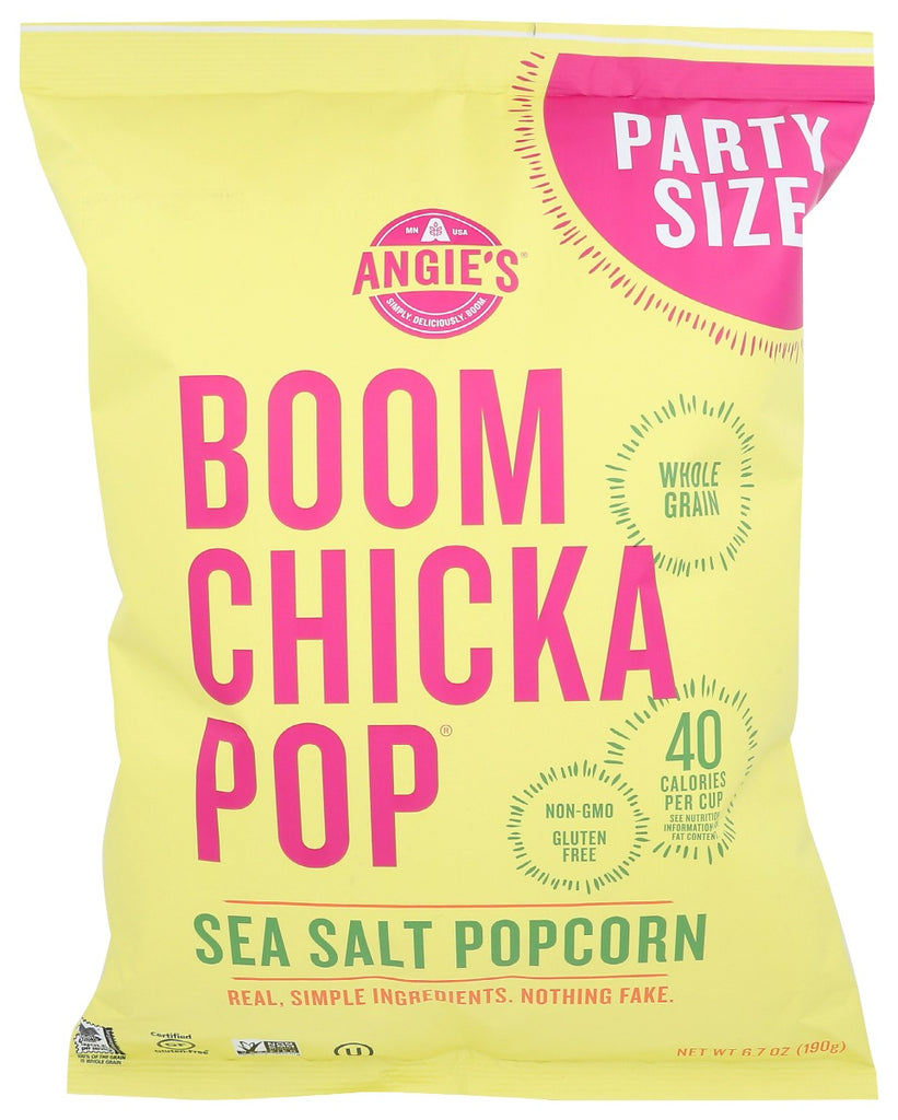 ANGIES: Boomchickapop Sea Salt Popcorn Party Size, 6.7 oz