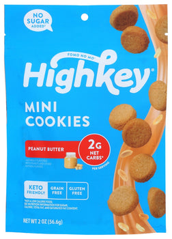 HIGH KEY SNACKS: Mini Cookies Peanut Butter, 2 oz