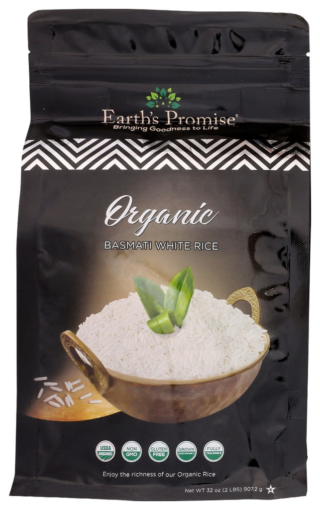 EARTH'S PROMISE: Organic Basmati White Rice, 2 lb