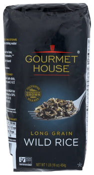 GOURMET HOUSE: Long Grain Wild Rice, 16 oz