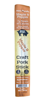 BIG FORK: Maple And Pepper Craft Pork Stick, 1 oz