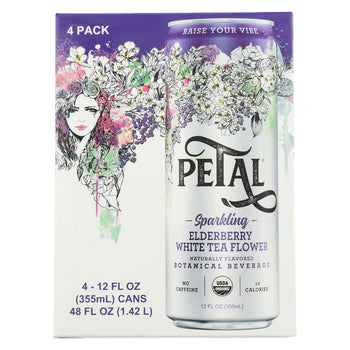 PETAL: Sparkling Elderberry White Tea Flower 4 Pk, 48 fo