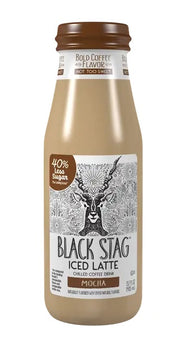 BLACK STAG: Iced Latte Mocha Less Sugar, 13.7 fo