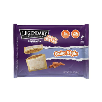 LEGENDARY FOODS: Cinnamon Tasty Pastry Cake Style, 2.2 oz