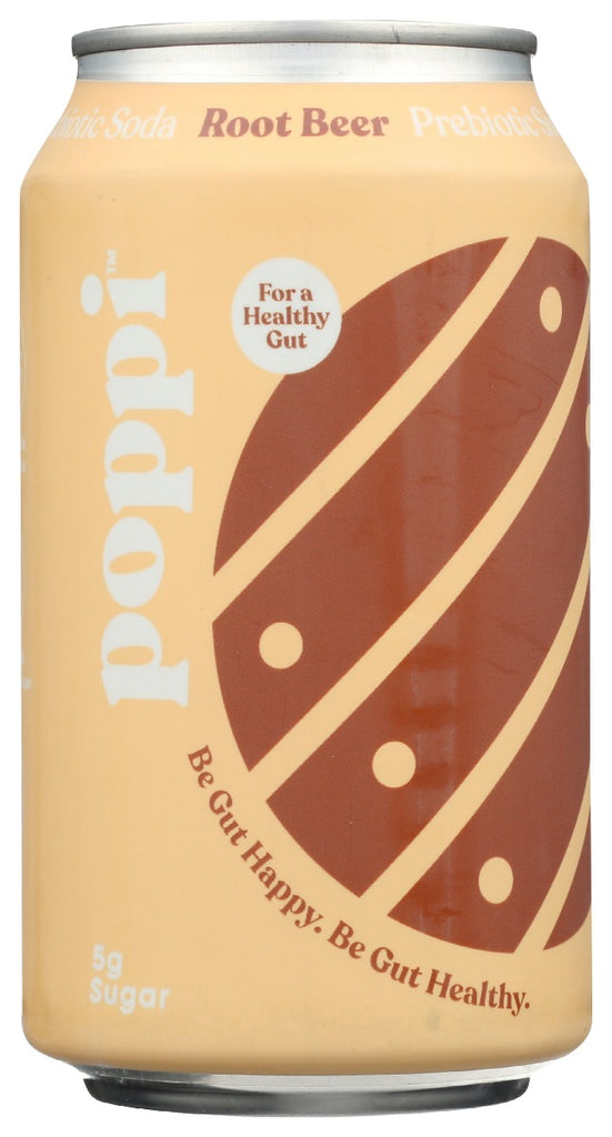 POPPI: Root Beer Prebiotic Soda, 12 fo