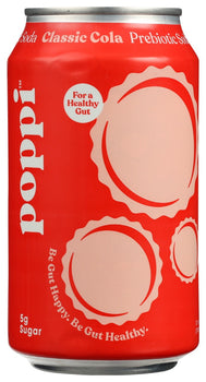 POPPI: Classic Cola Prebiotic Soda, 12 fo