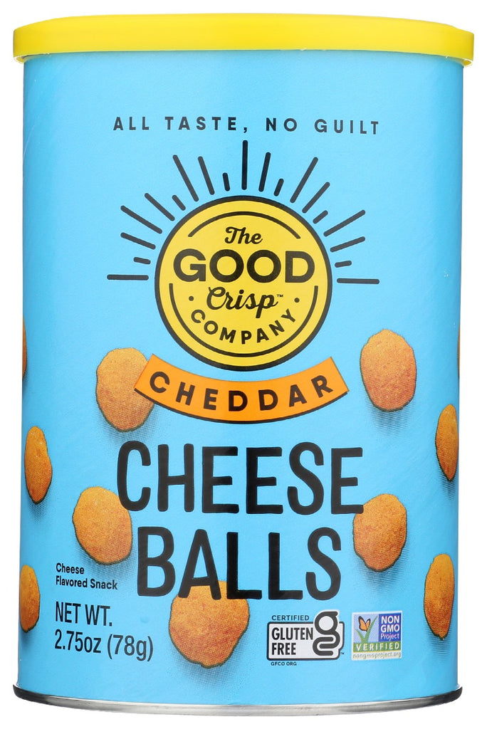 THE GOOD CRISP COMPANY: Cheese Balls Cheddar, 2.75 oz