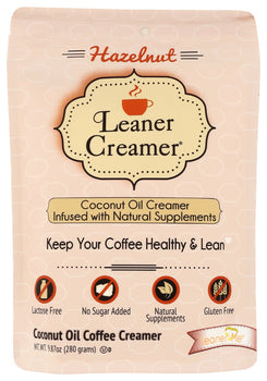 LEANER CREAMER: Hazelnut Refill Pouch Creamer, 9.87 oz