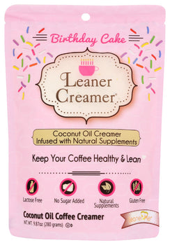 LEANER CREAMER: Birthday Cake Creamer, 9.87 oz