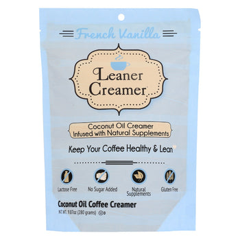 LEANER CREAMER: French Vanilla Creamer Refill Pouch, 9.87 oz