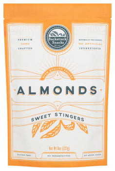 BACKATTACK SNACKS: Sweet Stinger Almonds, 8 oz