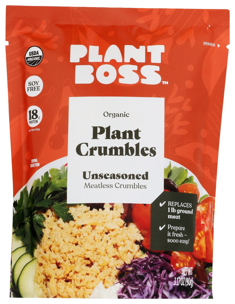 PLANT BOSS: Plant Crumbles Unseasoned, 3.17 oz