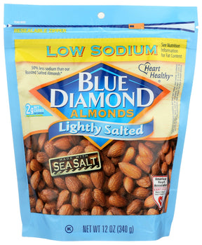 BLUE DIAMOND: Almonds Lightly Sltd, 12 oz